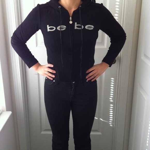 ❌IN NEW BUNDLE❌Bebe Rhinestone Hoodie