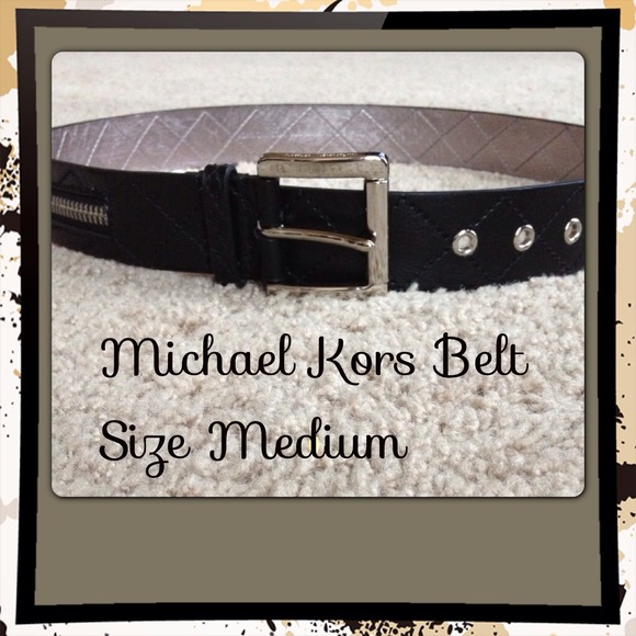 *SOLD* Michael Kors Black &Silver Belt
