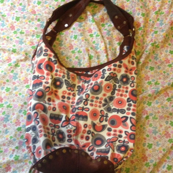 🎀🎀REDUCED🎀🎀Lucky Brand Suede & Canvas Bag