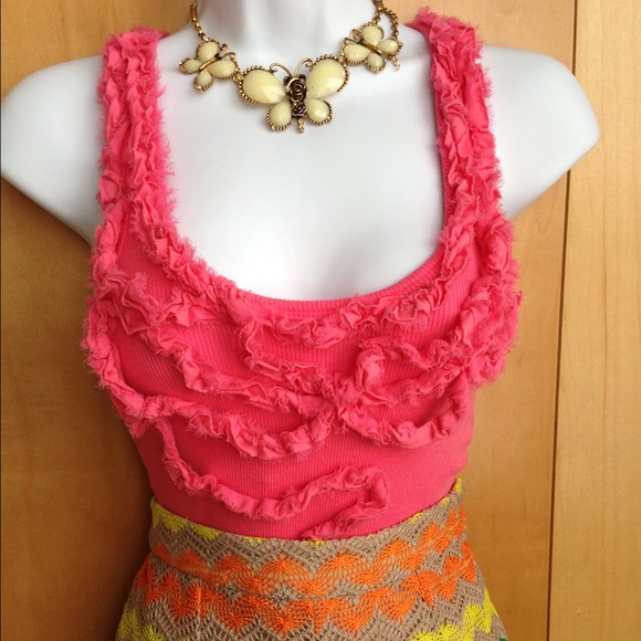 ❌SOLD❌ Auth Robert Rodriguez Pink Coral Shirt Top - Picture 4 of 4