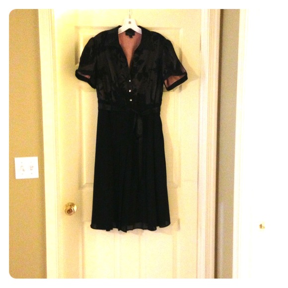 LBD with lace top with pinkish under lay