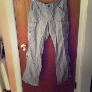 Gray cargo pants