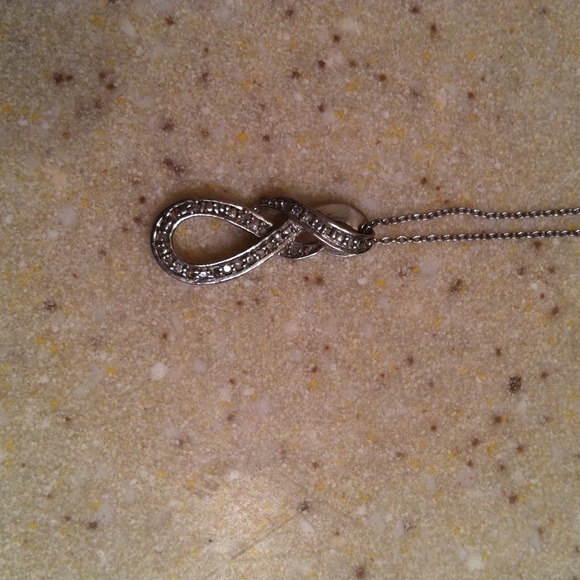 925 sterling silver and diamond necklace - Picture 1 of 2