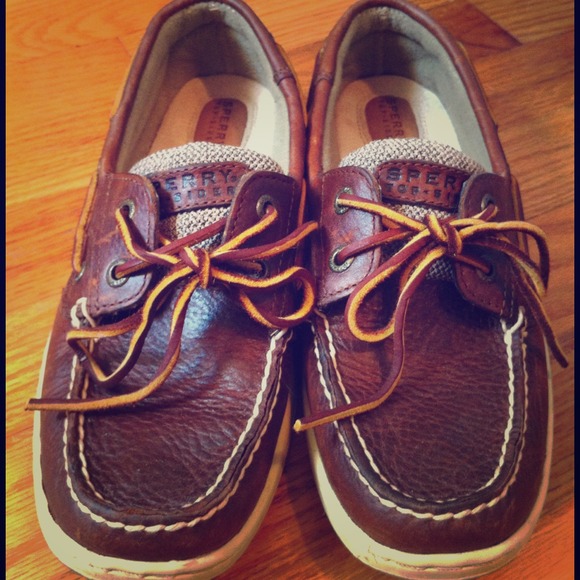 Dark Brown Leather Sperry Top-Siders