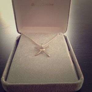 Sterling silver, starfish necklace