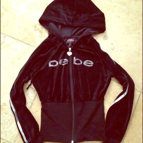 SOLD-2b BEBE Track Sweater - Picture 1 of 4