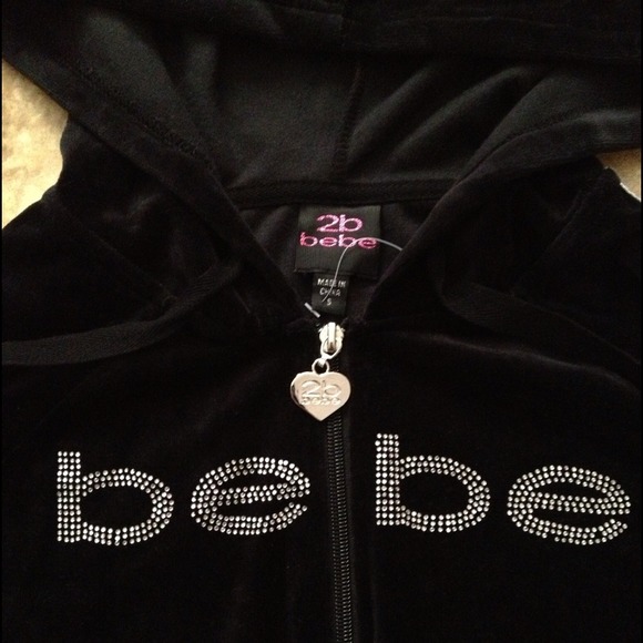 SOLD-2b BEBE Track Sweater - Picture 2 of 4
