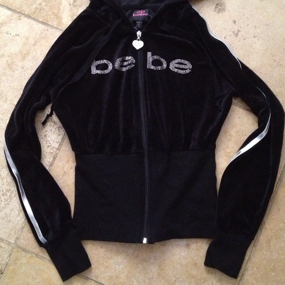 SOLD-2b BEBE Track Sweater - Picture 4 of 4