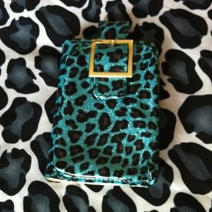 Steve Madden Leopard Phone Wallet