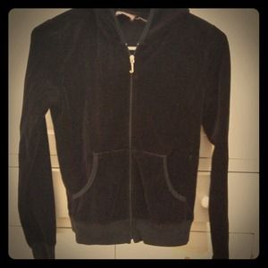 Black JUICY zips up size M