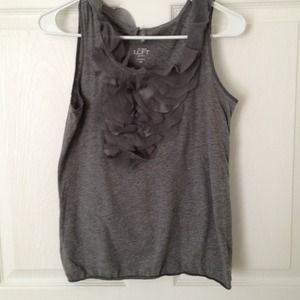 REDUCED❗❗Grey tank top with ruffles