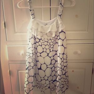 White and black tank top size S