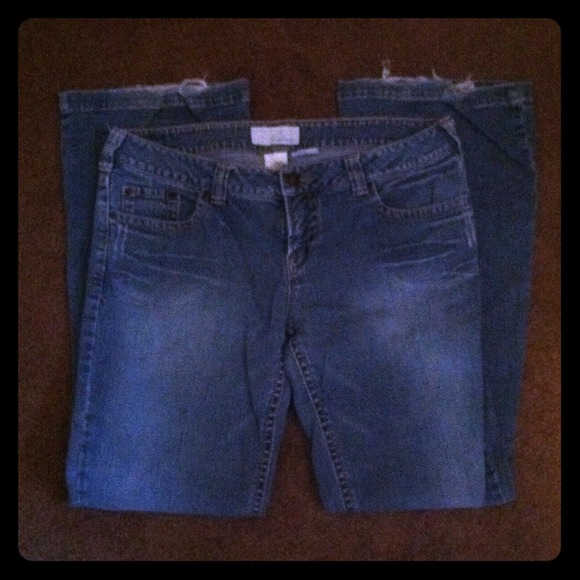 Regular length medium wash jeans