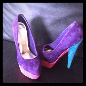 NEW! ASOS Suede Platform Pumps