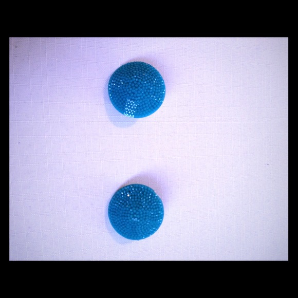Turquoise Clip On Earrings