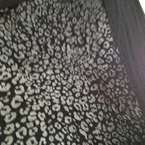 Victoria's Secret black cheetah burnout scarf