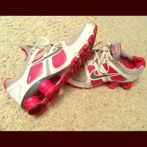 Hot pink Nike Shox