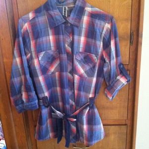 Bundled--BKE plaid button down.