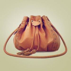💥SOLD💥Brown Tied Slanting Bag/One-Shoulder Bag💥