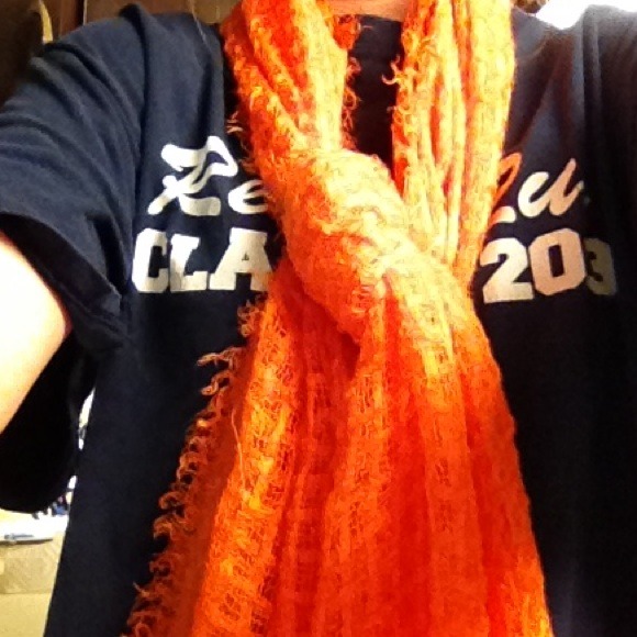 Orange scarf bought at Macy's