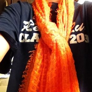 Orange scarf bought at Macy's
