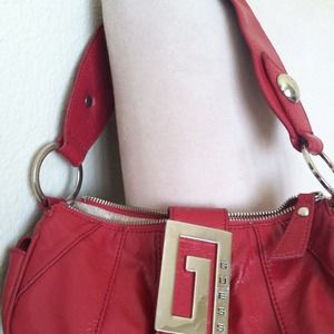 Red Guess hand bag