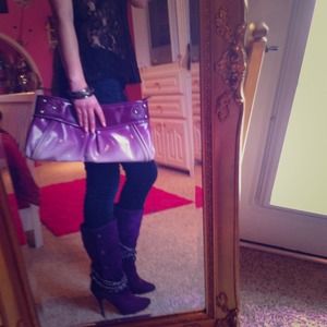 Xtra large purple clutch!