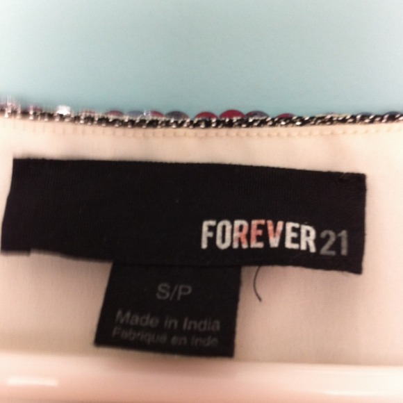 FOREVER 21 BEADED SHIRT- Size Small - Picture 3 of 4
