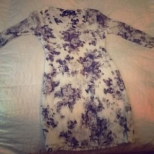 Forever21 Black and white lace dress.