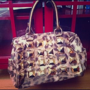 Studded cheetah Kathy bag