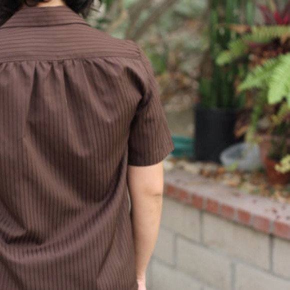 Vintage brown blouse - Picture 2 of 3