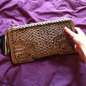 Grey clutch/purse