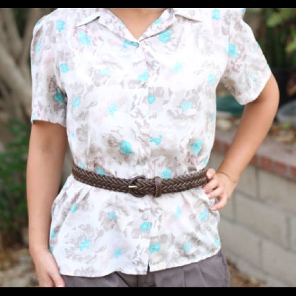 Vintage floral blouse