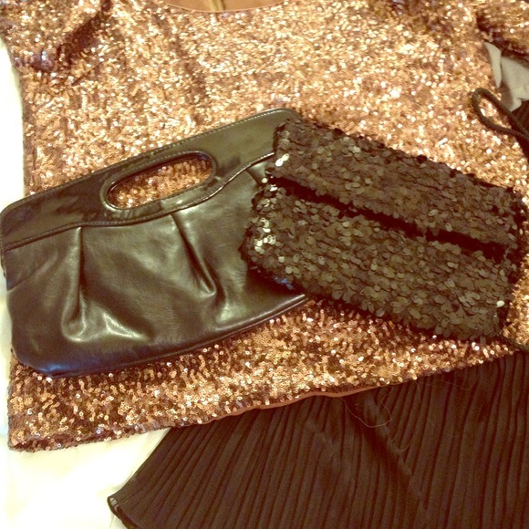 **SOLD**Set of 2 Black Party Clutches