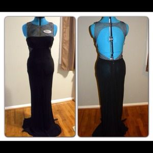 **Reduced**BCBG Long Black Dress