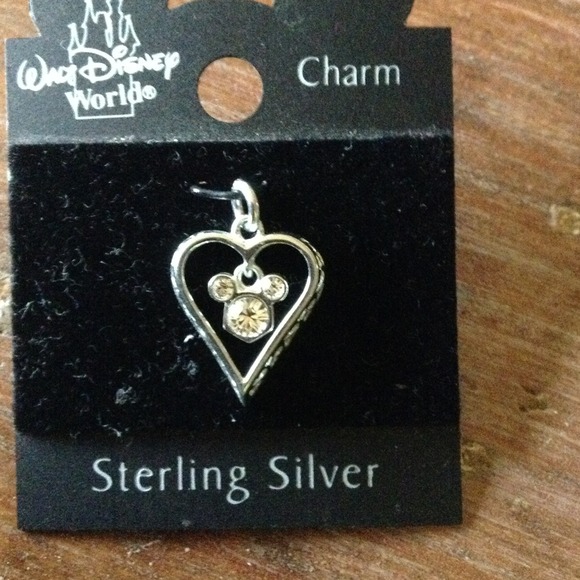 Jewelry - Sterling Silver Mickey Mouse Heart Charm