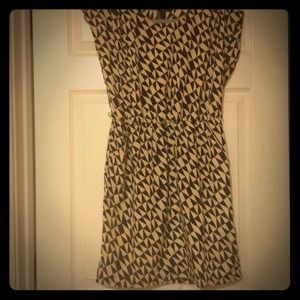 forever 21 black and cream dress