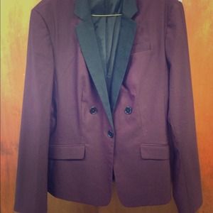 NWOT Express blazer, plum and black