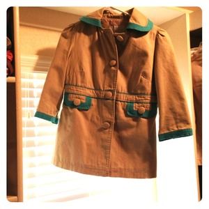 Tan/turquoise Jacket
