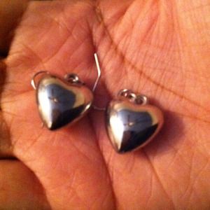 Silver Heart Earrings