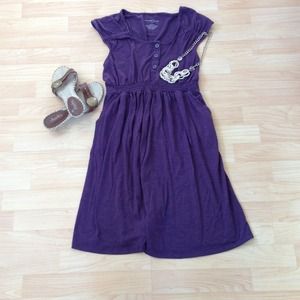 Purple maternity dress, Liz Lange, Target