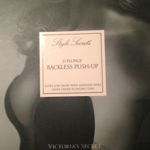 U-Plunge Backless Push-Up Size B Nude