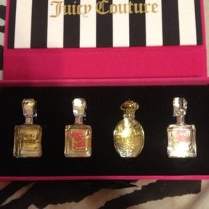 Unused juicy couture perfume set and coach wristle