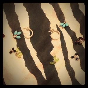 Silpada interchangable silver hoops