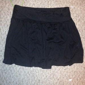 Short black skirt