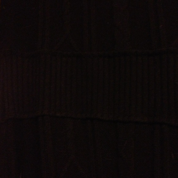 Black Cowl-Neck Sweater Dress - Picture 4 of 4