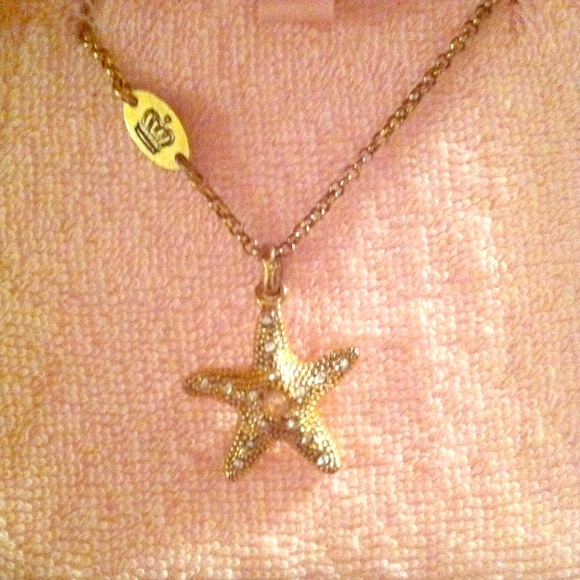 Juicy Couture gold starfish necklace...with bling!