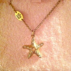 Juicy Couture gold starfish necklace...with bling!