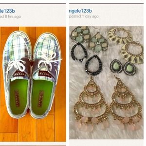 BUNDLED! Sperrys and earrings