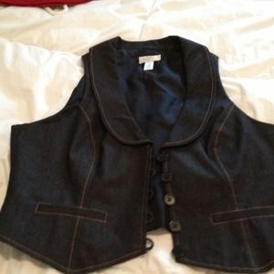 ** Traded** Denim vest